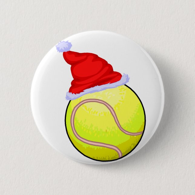 Badge Rond 5 Cm Noël de tennis (Devant)