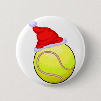 Badge Rond 5 Cm Noël de tennis
