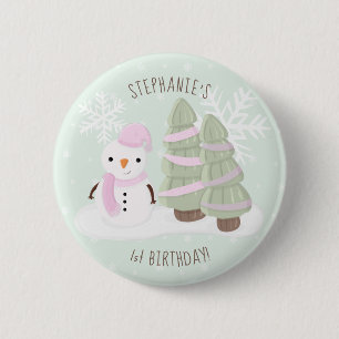 Badge Rond 5 Cm Noël des motoneiges