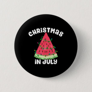 Badge Rond 5 Cm Noël d'été juillet Noël en juillet Noël