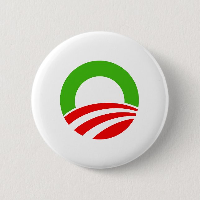 Badge Rond 5 Cm Noël d'Obama (Devant)