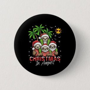 Badge Rond 5 Cm Noël en août
