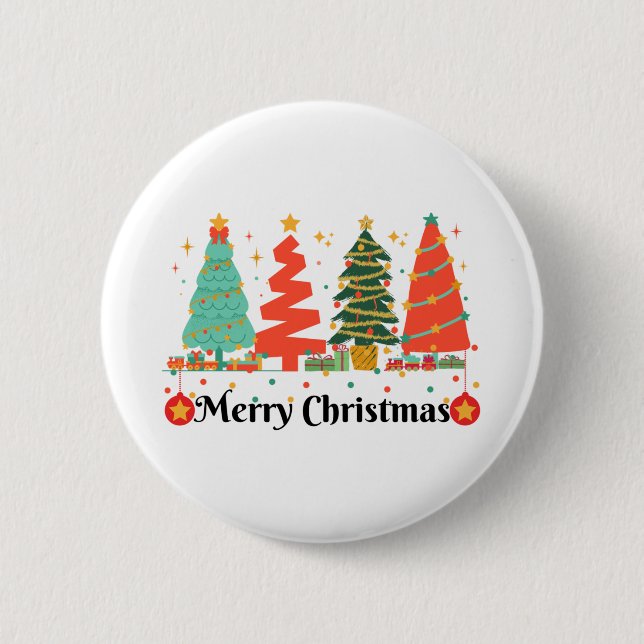 Badge Rond 5 Cm Noël Joyeux Noël (Devant)