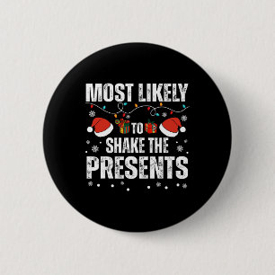 Badge Rond 5 Cm Noël Le Plus Susceptible De Secouer La Famille Act