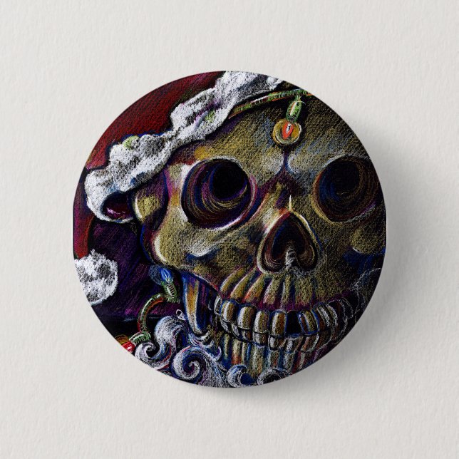Badge Rond 5 Cm Noël mort (Devant)