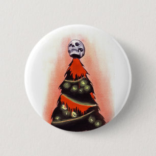 Badge Rond 5 Cm NOËL NOIR : Feliz Navidad