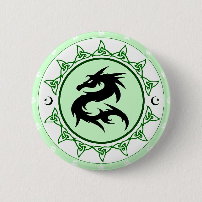 Badge Rond 5 Cm Noeud 5 de dragon (Devant)