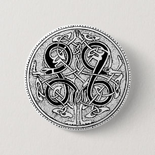 Badge Rond 5 Cm Noeud celtique