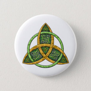 Badge Rond 5 Cm Noeud celtique de trinité