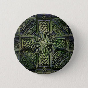 Badge Rond 5 Cm Noeud celtique Saint Patrick's Day