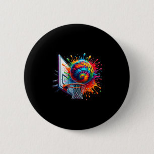 Badge Rond 5 Cm Nœud coulant Tie Dye Color Splash Sketll Cercle N