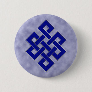 Badge Rond 5 Cm Noeud éternel sur le bouton de nuages
