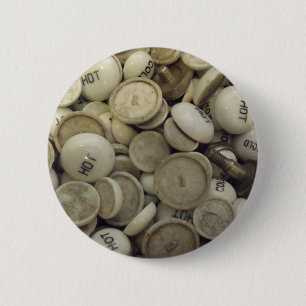 Badge Rond 5 Cm Noeuds vintages en porcelaine chaude et froide