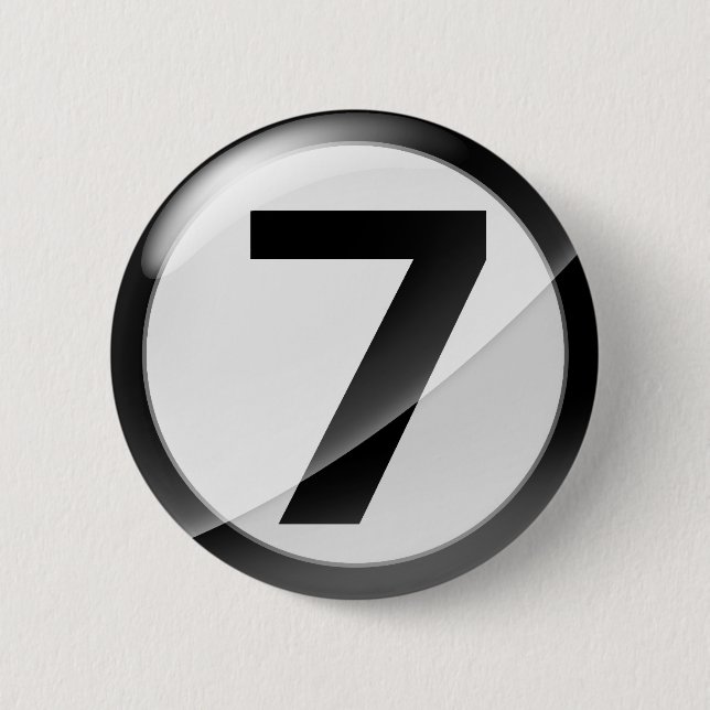 Badge Rond 5 Cm noir 7 (Devant)