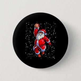 Badge Rond 5 Cm Noir-Africain Père Noël Bysketbyll Afro