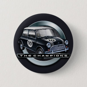 Badge Rond 5 Cm Noir de Mini Cooper S