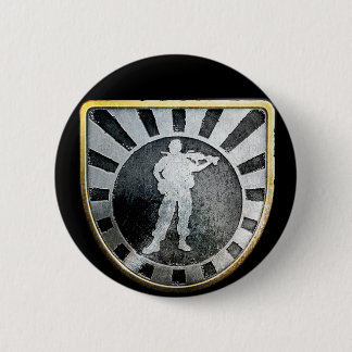 Badge Rond 5 Cm Noir de Pin d'as