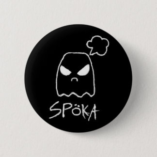 Badge Rond 5 Cm Noir de Spöka