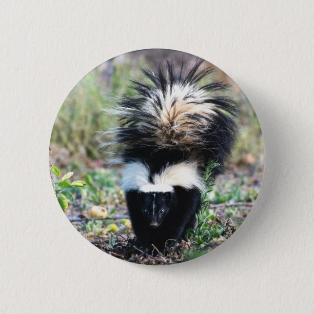 Badge Rond 5 Cm Noir et blanc (Devant)