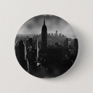 Badge Rond 5 Cm Noir et blanc New York City