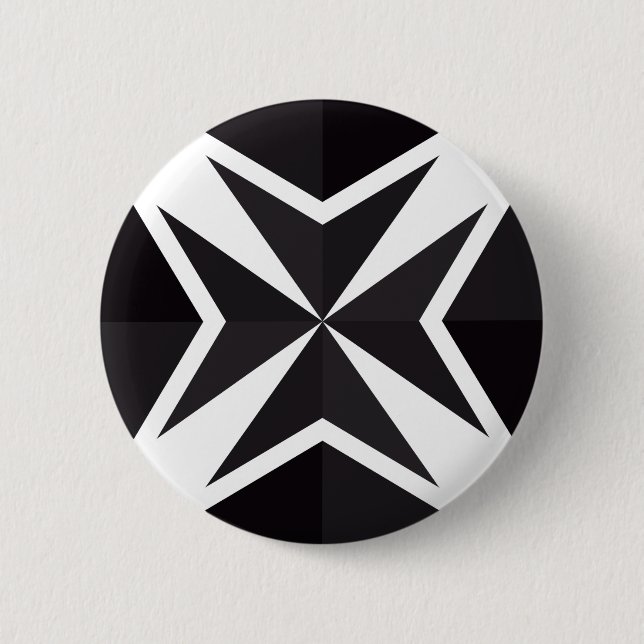 Badge Rond 5 Cm Noir gris foncé (Devant)