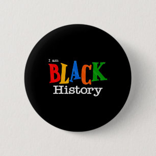 Badge Rond 5 Cm Noir Histoire Mois Fist Femmes Hommes
