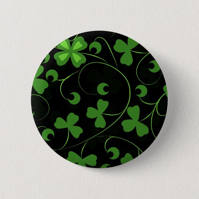 Badge Rond 5 Cm noir irlandais (Devant)