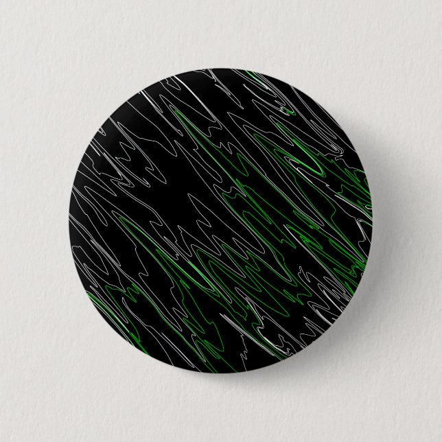 Badge Rond 5 Cm Noir marbré vert (Devant)