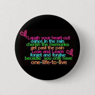 Badge Rond 5 Cm Noir mignon de bouton de citation
