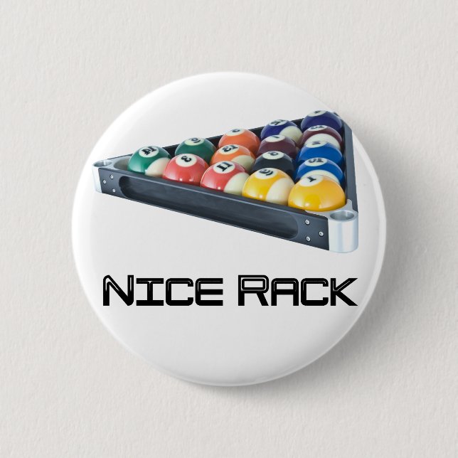 Badge Rond 5 Cm Noir NiceRack (Devant)