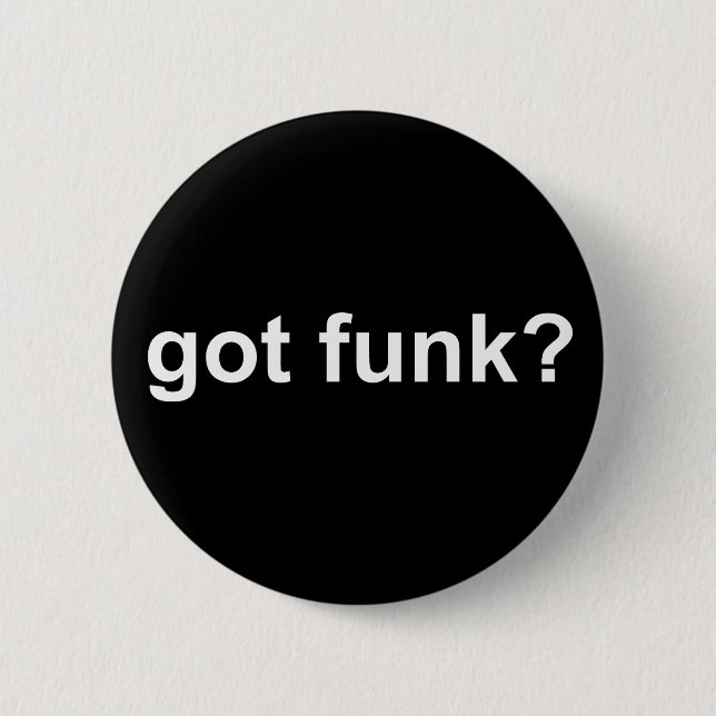 Badge Rond 5 Cm Noir obtenu de trouille (Devant)