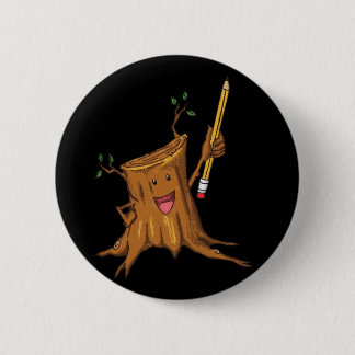 Badge Rond 5 Cm Noir (standard) courtaud de bouton