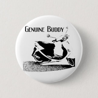 Badge Rond 5 Cm Noir véritable d'ami
