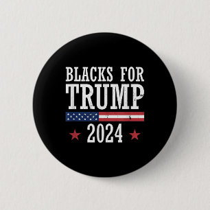 Badge Rond 5 Cm Noirs pour l'élection présidentielle de Trump en 2