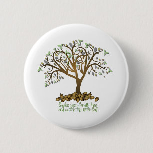 Badge Rond 5 Cm Noix d'arbre familial