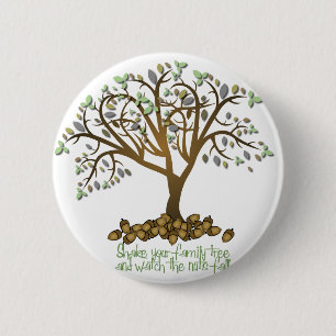 Badge Rond 5 Cm Noix d'arbre familial