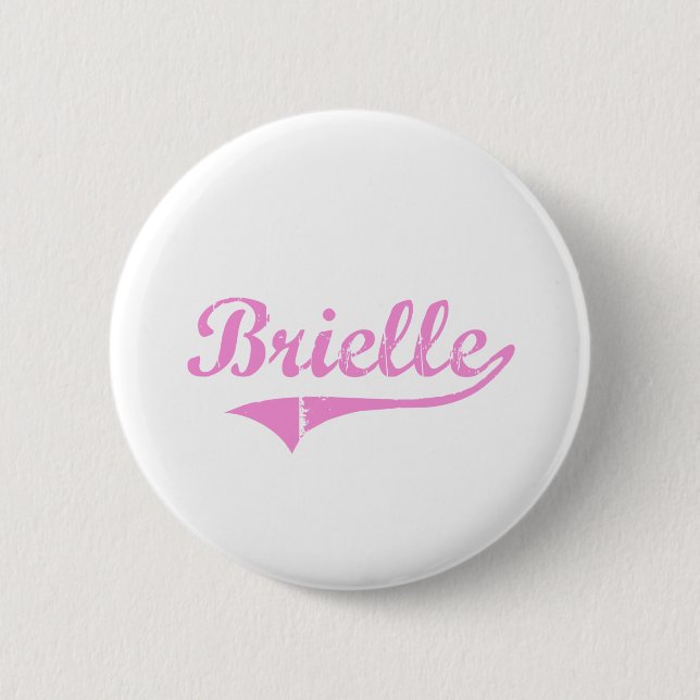Badge Rond 5 Cm Nom classique de style de Brielle (Devant)