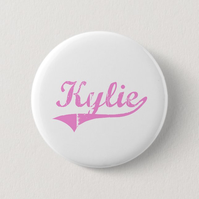Badge Rond 5 Cm Nom classique de style de Kylie (Devant)
