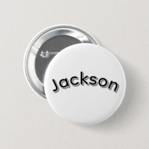 Badge Rond 5 Cm Nom de garçon Jackson,