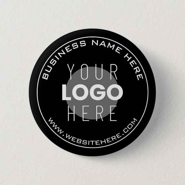 Badge Rond 5 Cm Nom de votre entreprise, site Web + image téléchar (Devant)