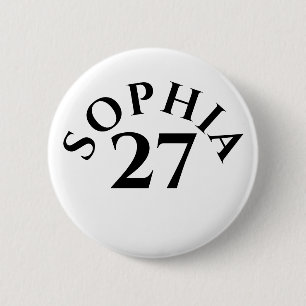 Badge Rond 5 Cm Nom et numéro personnalisés