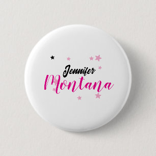 Badge Rond 5 Cm Nom minimaliste moderne élégant professionnel