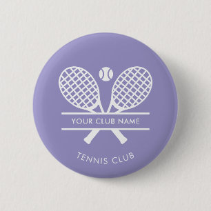 Badge Rond 5 Cm Nom moderne d'équipe de tennis de club de campagne