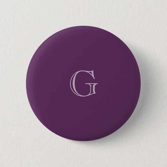 Badge Rond 5 Cm Nom personnalisé de l'Arrière - plan Lilac violet  (Devant)