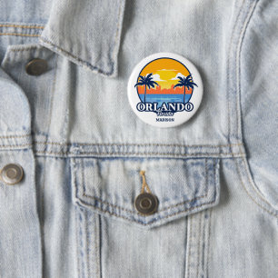 Badge Rond 5 Cm Nom personnalisé Orlando Floride