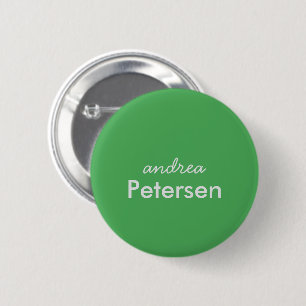 Badge Rond 5 Cm Nom personnalisé tendance moderne minimaliste