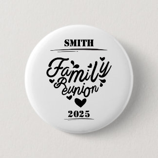 Badge Rond 5 Cm [Nom] Réunion de famille - [Année]