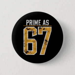 Badge Rond 5 Cm Nombre premier comme 67