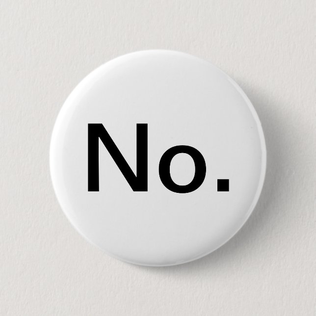 Badge Rond 5 Cm Non (Devant)