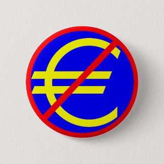 Badge Rond 5 Cm Non à l'euro
